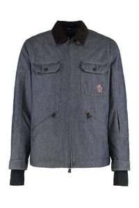 Moncler Grenoble Padded Ski Jacket Croatan In Denim