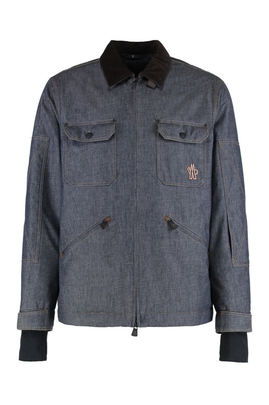 Moncler Grenoble Padded Ski Jacket Croatan In Denim