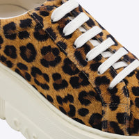 Casadei Leopard Leather Nexus Platform Sneakers