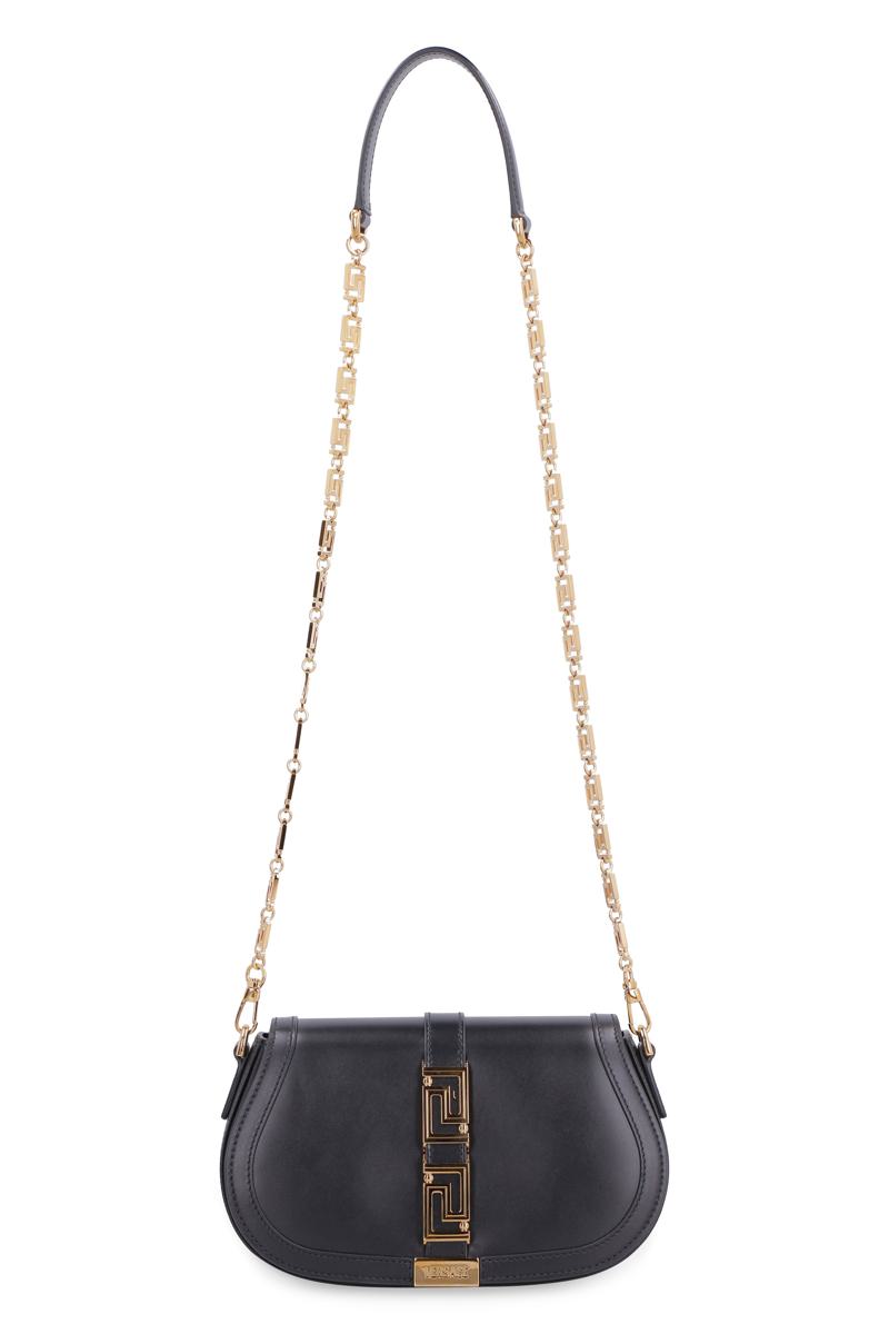 Versace Greca Goddess Leather Crossbody Bag