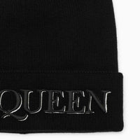 Alexander Mcqueen Logo Embroidered Beanie