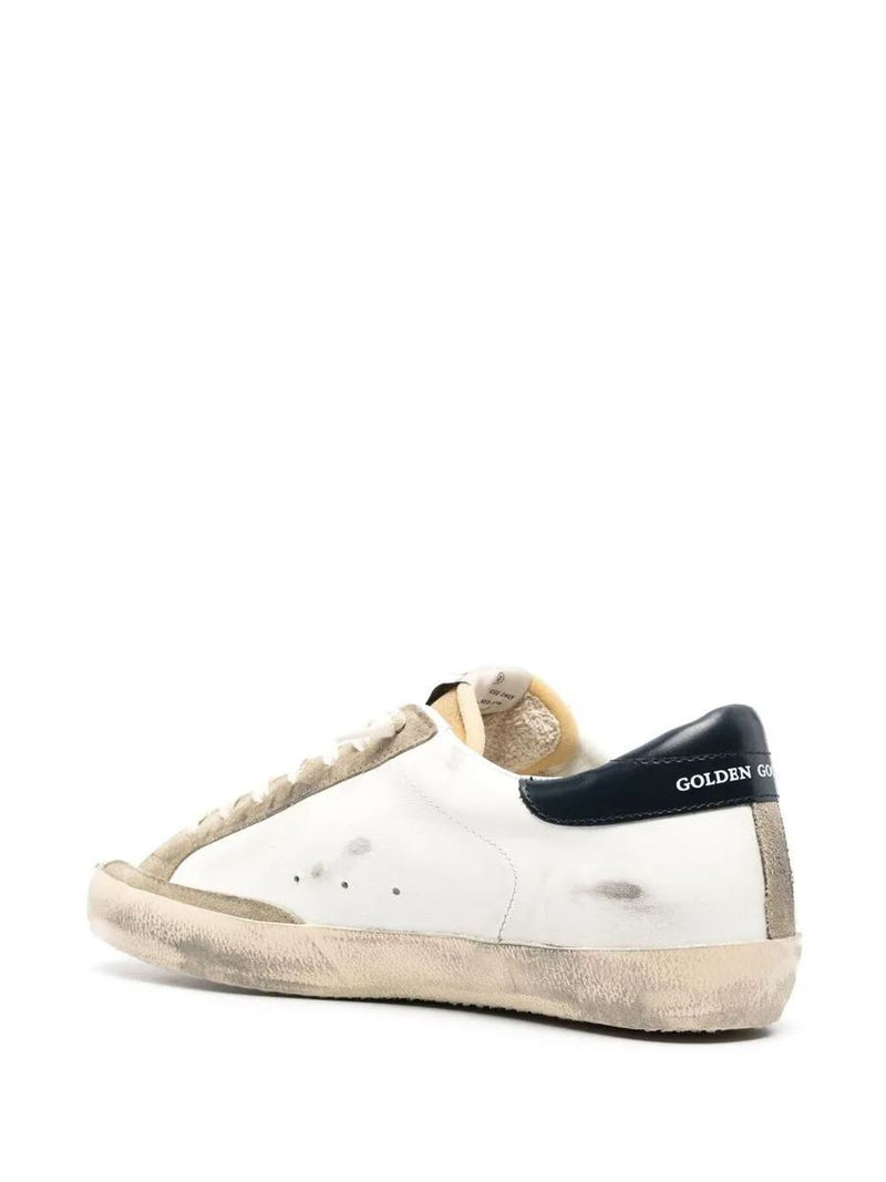Golden Goose "Super Star" Leather Upper Foam Tongue Skate Star Shiny Leather Heel Sneakers Shoes