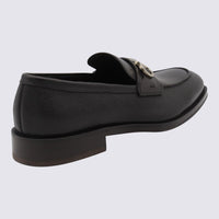 Salvatore Ferragamo Black Leather Loafers