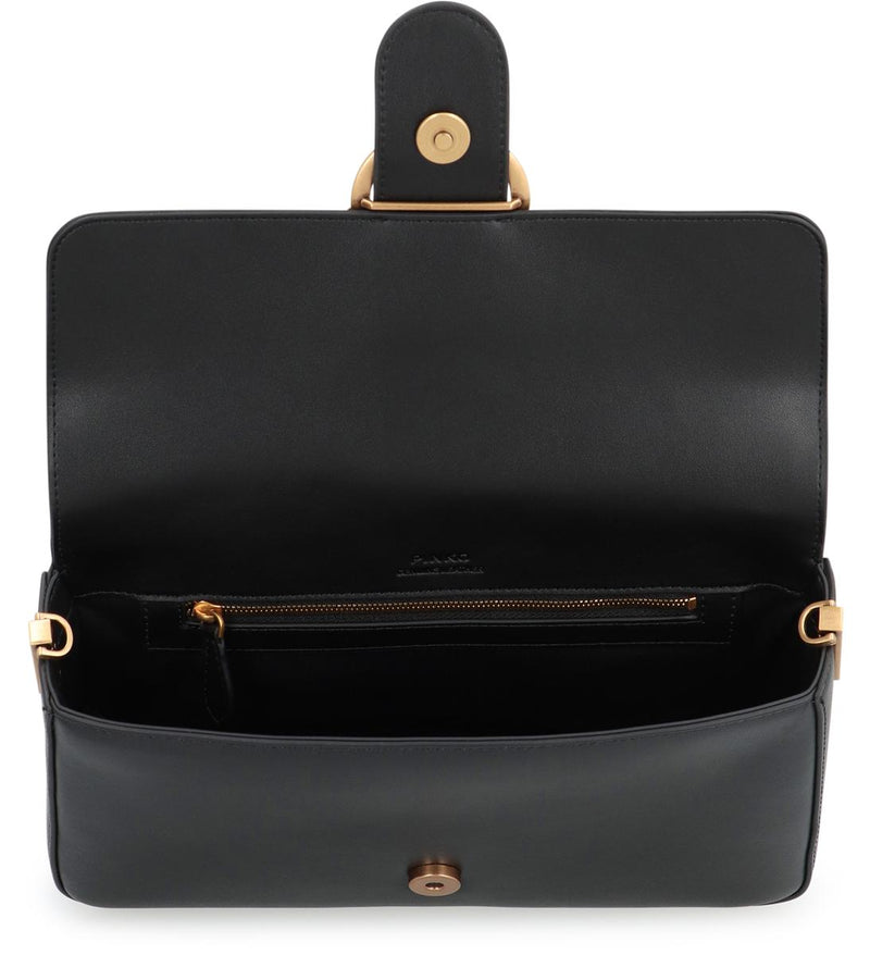 Pinko Love Bag Slouchy Leather Crossbody Bag