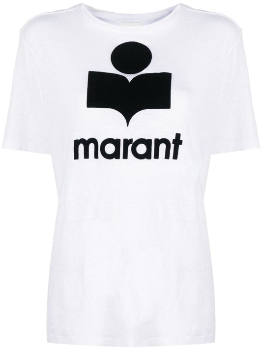 Isabel Marant Étoile Zewel Linen T-Shirt Clothing