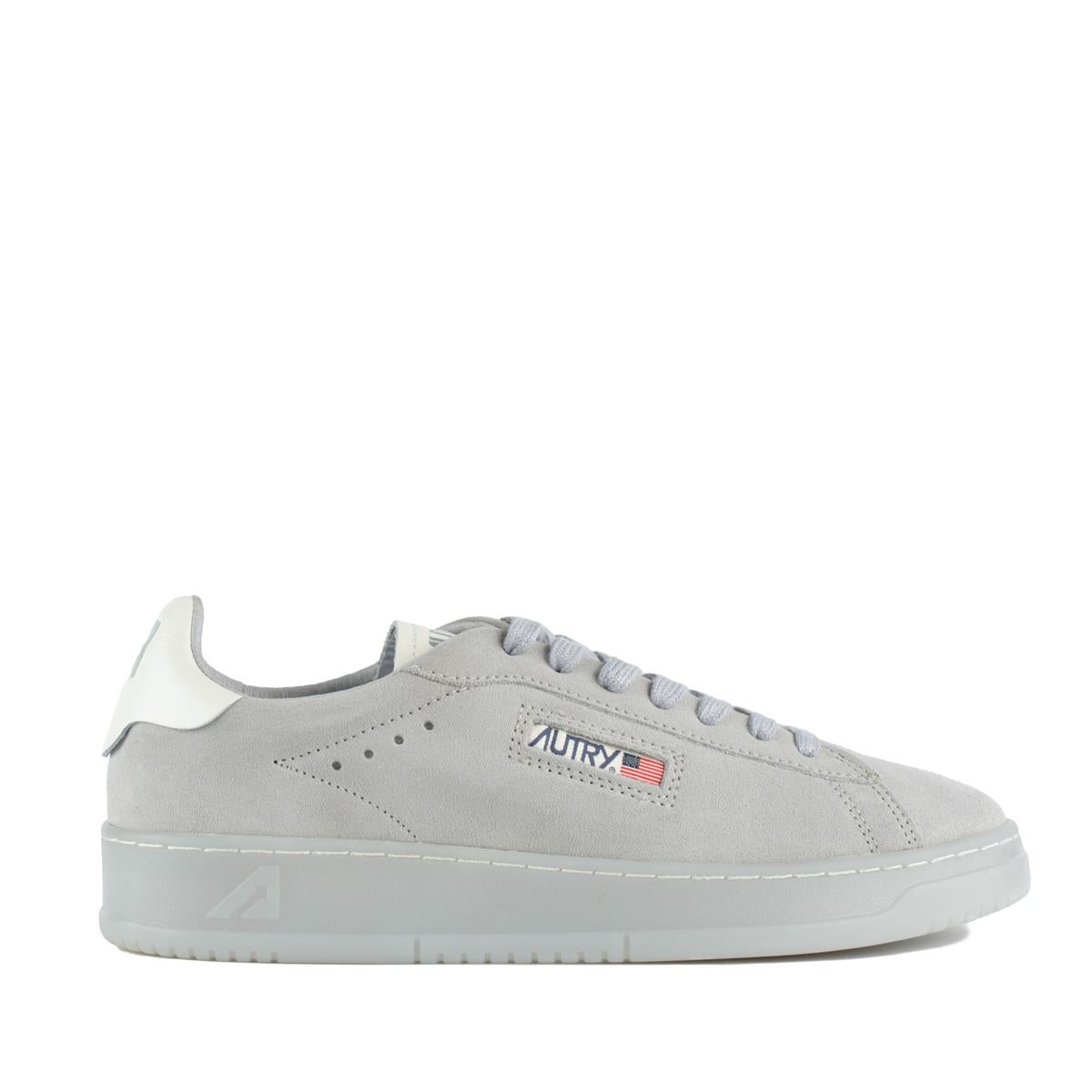 Autry Dallas Low Marshmallow Suede And Iris Sneakers