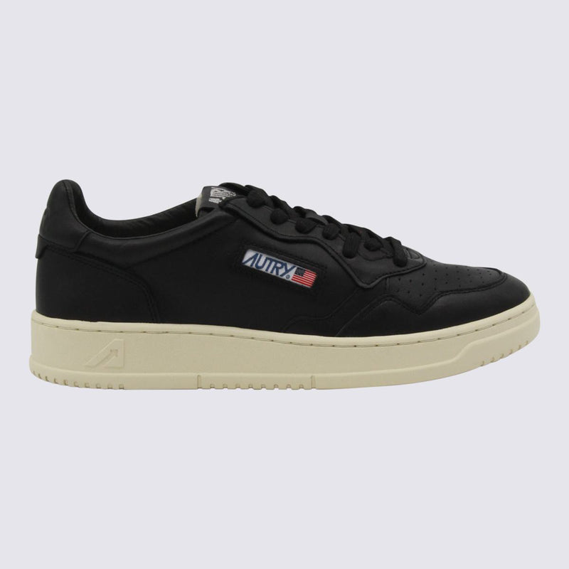 Autry Black Leather Medalist Sneakers