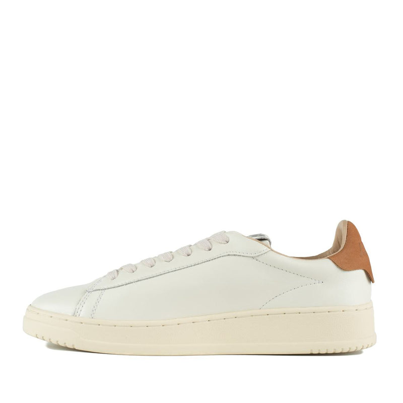 Autry Dallas Low Marshmallow Leather And Brown Sugar Sneakers