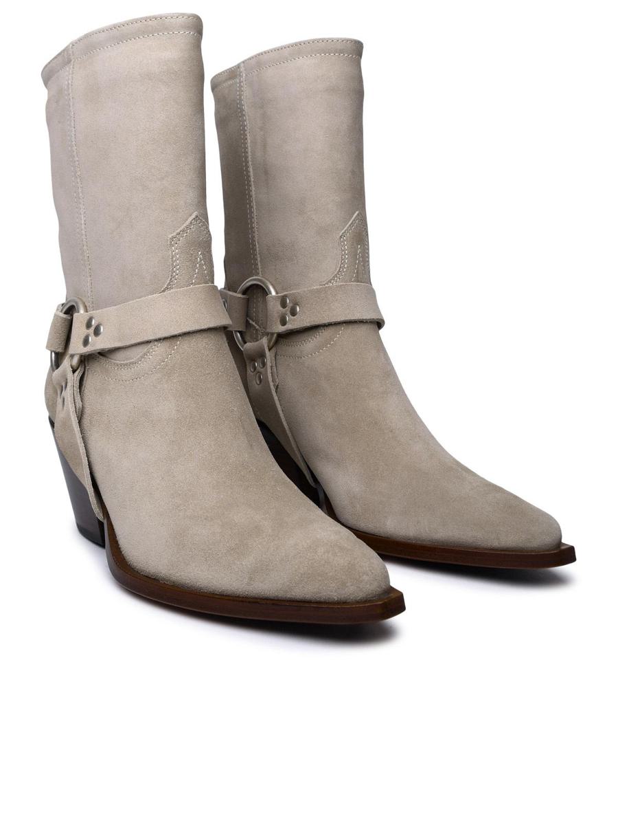 Sonora Beige Suede Ankle Boots
