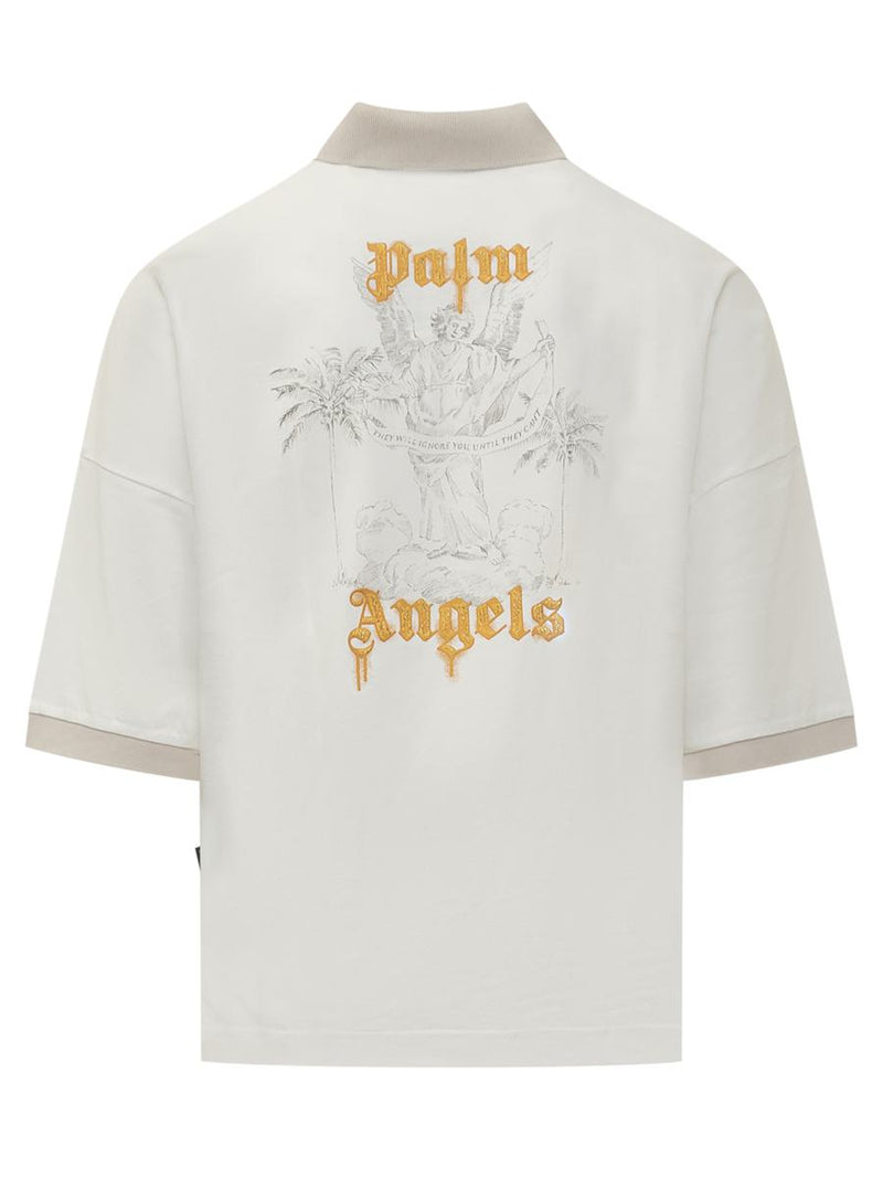 Palm Angels Polo Shirt With Logo