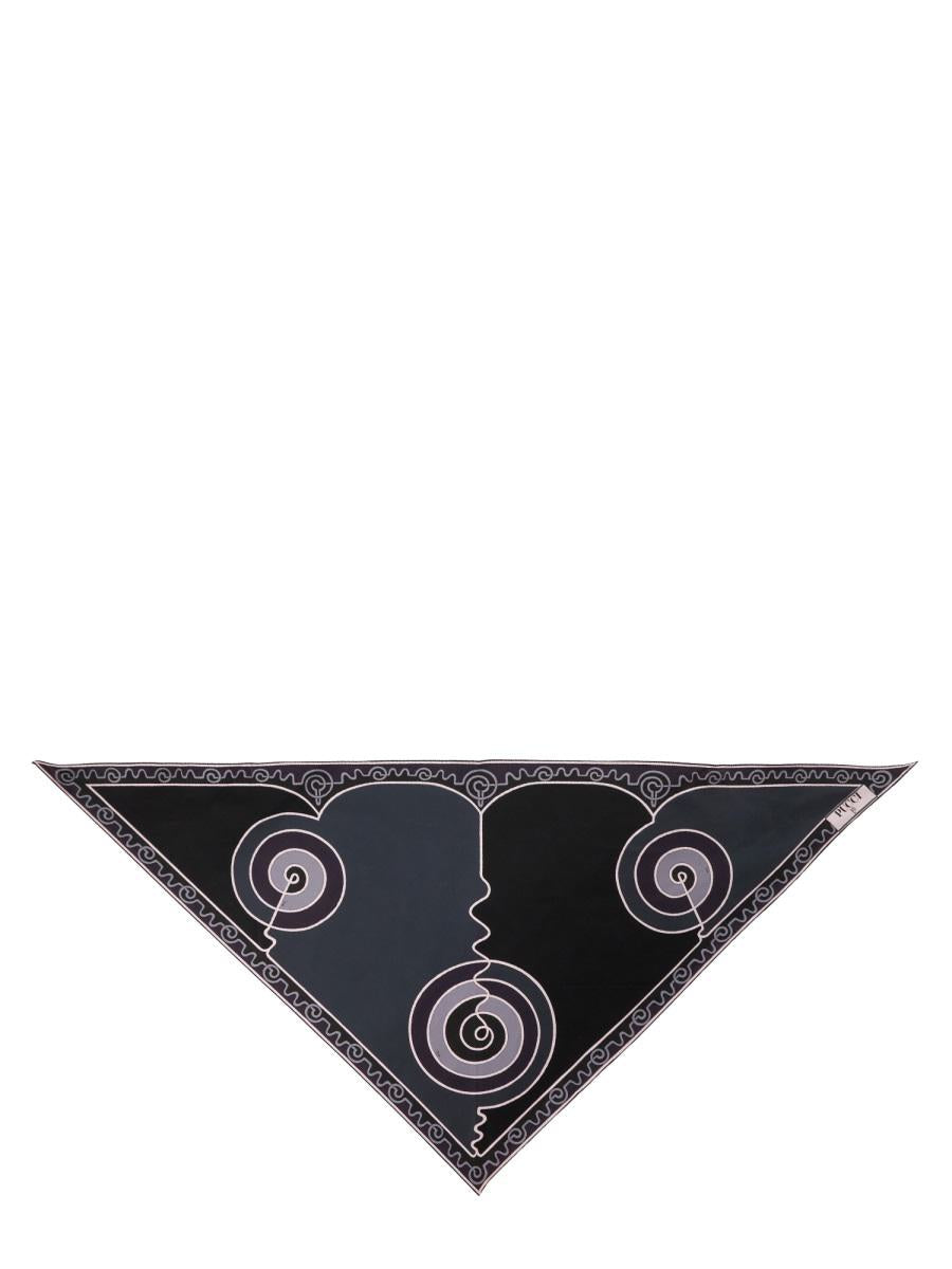 Pucci Astro Print Triangle Scarf
