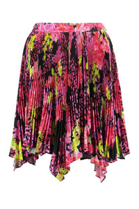 Versace Printed Pleated Skirt