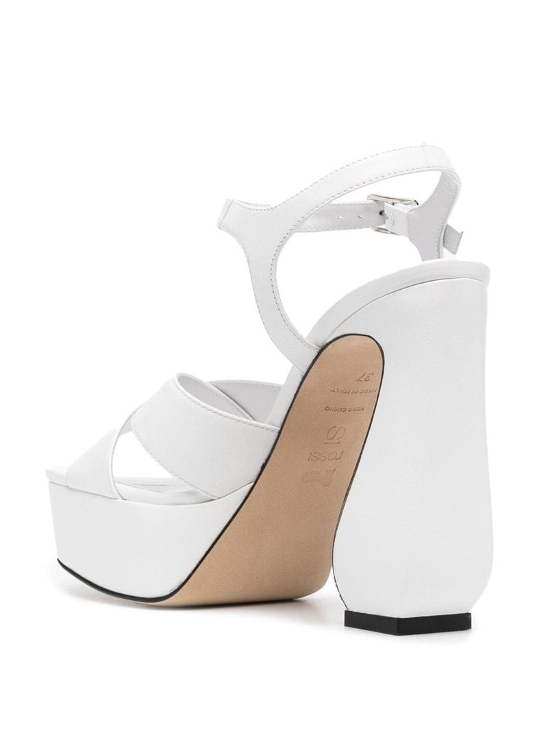 Si Rossi Leather Heel Sandals