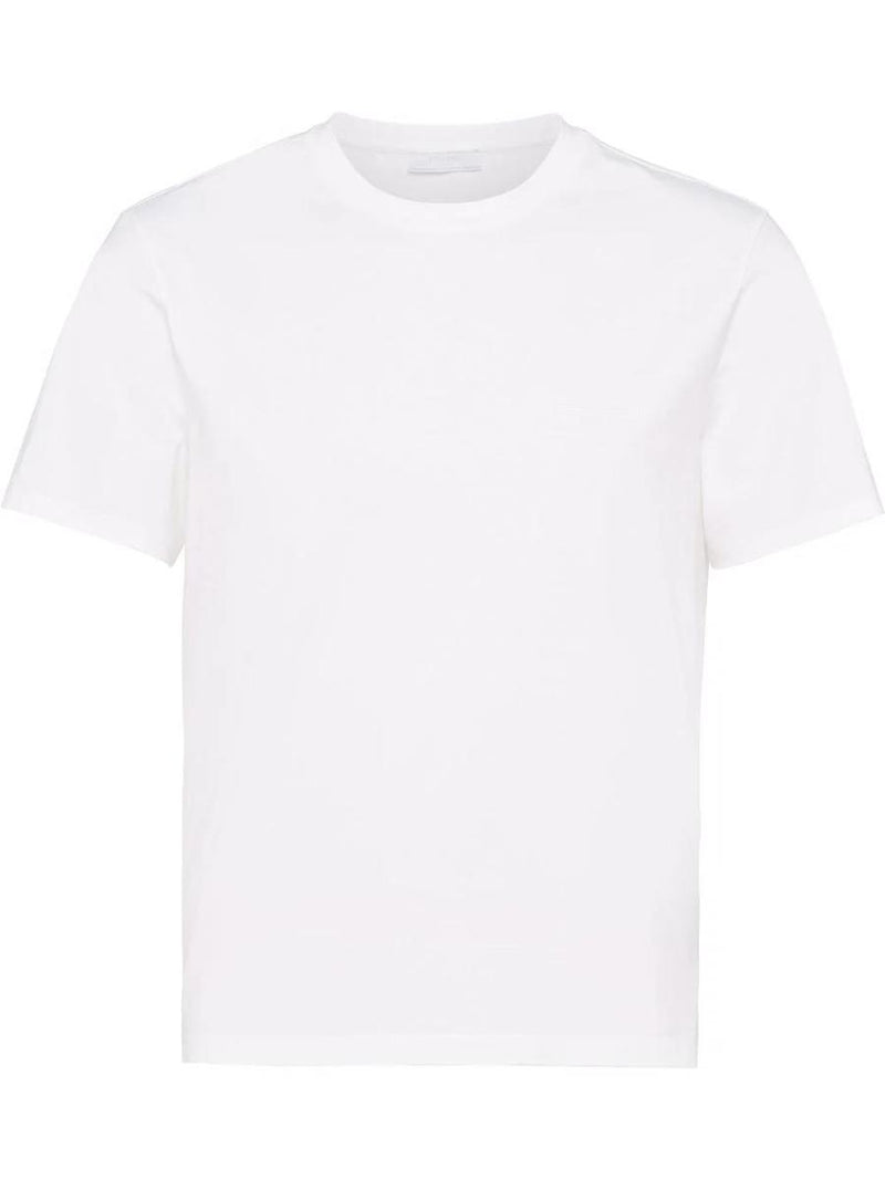 Prada Logo-Embroidered Cotton T-Shirt