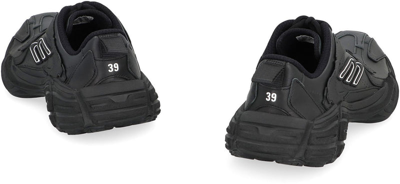 Balenciaga Monday Leather And Fabric Low-Top Sneakers