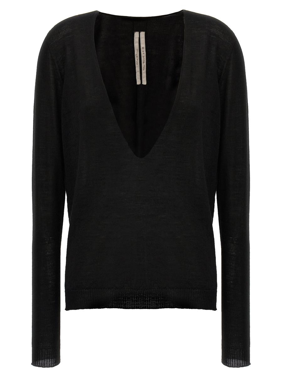 Rick Owens 'Extreme V  Neck' Sweater