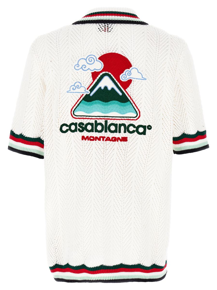 Casablanca 'Sporty Faux Crochet' Shirt