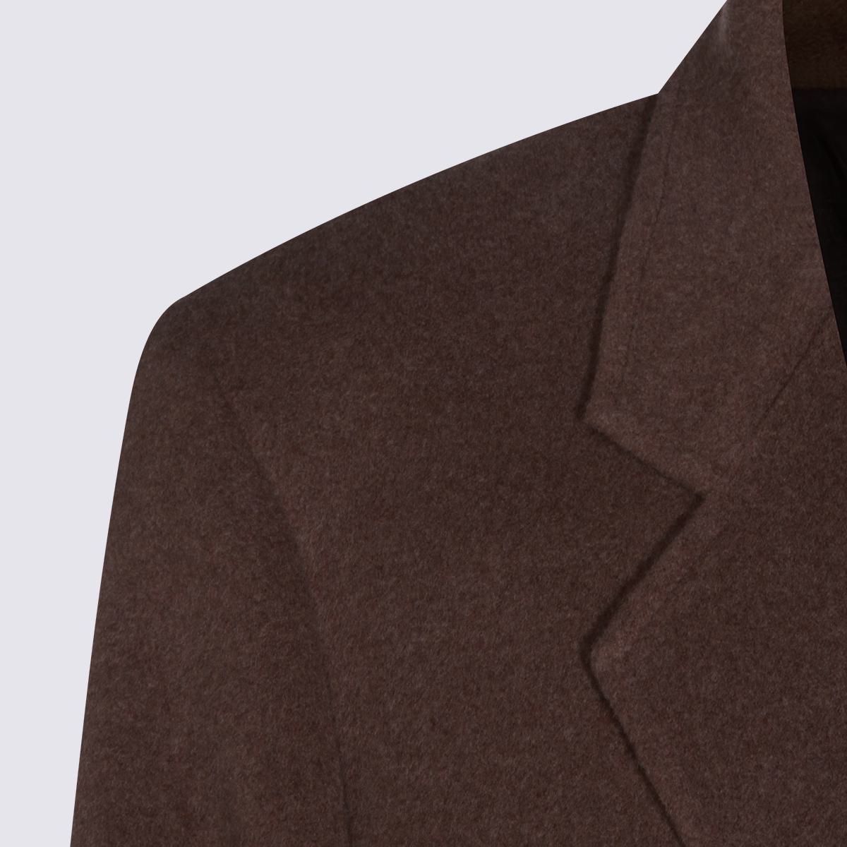 Auralee Brown Wool Coat