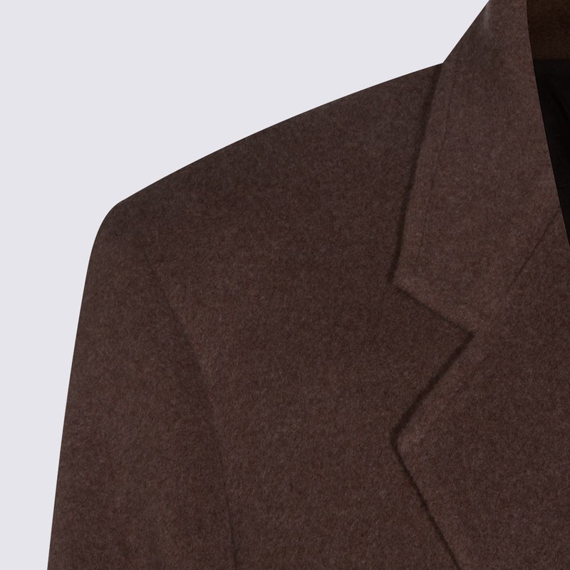 Auralee Brown Wool Coat