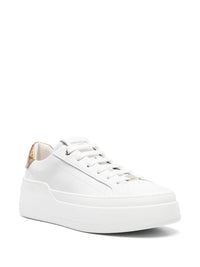 Salvatore Ferragamo Platform Leather Sneakers