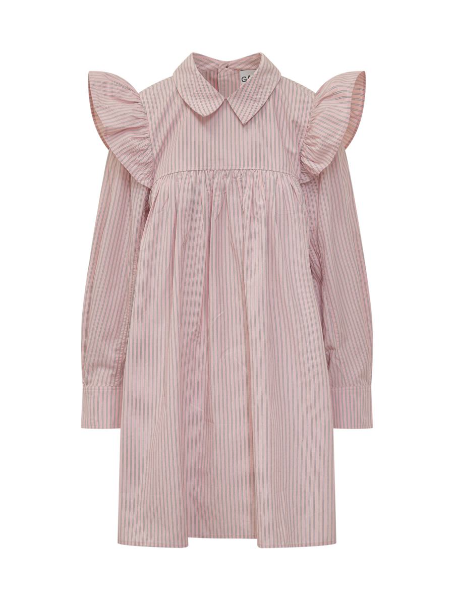 Ganni Mini Dress With Ruffles