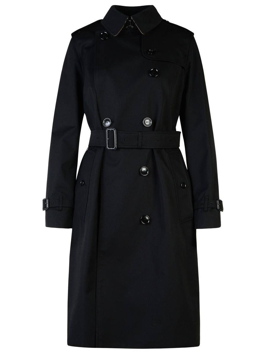 Burberry 'Kensington' Black Polyester Trench Coat