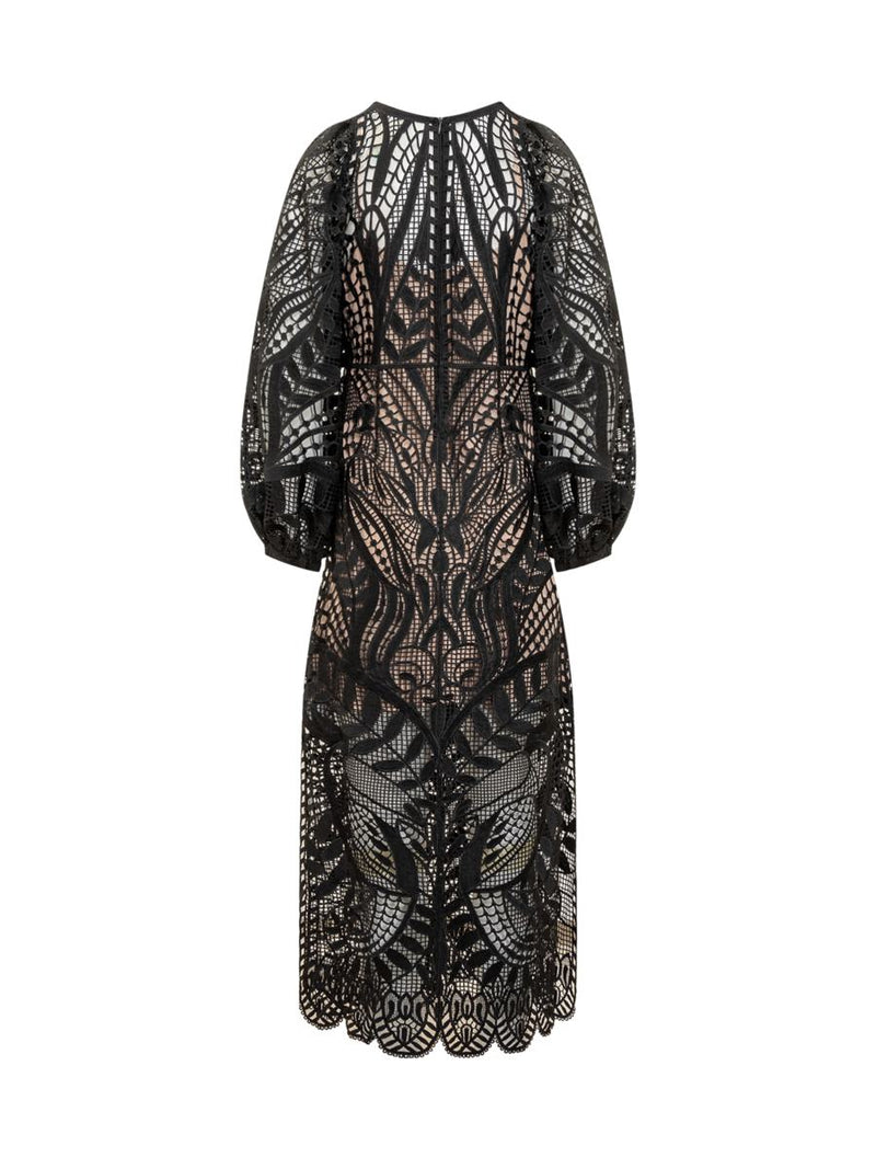 Farm Rio Nature Guipure Dress