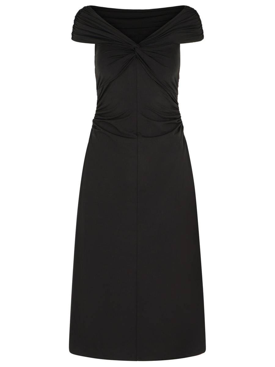 Michael Kors 'Longuette' Viscose Blend Dress With Bare Shoulders