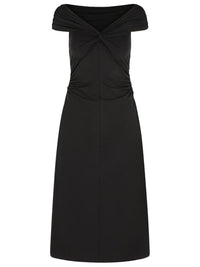 Michael Kors 'Longuette' Viscose Blend Dress With Bare Shoulders