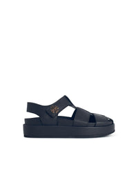 Tory Burch 'Kira Fisherman Sport' Black Leather Sandals