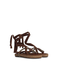 Isabel Marant Étoile 'Gypsa' Sandals In Beige Cotton Blend