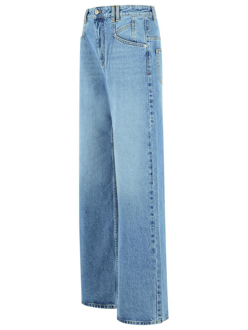 Isabel Marant 'Lemony' Light Blue Cotton Jeans