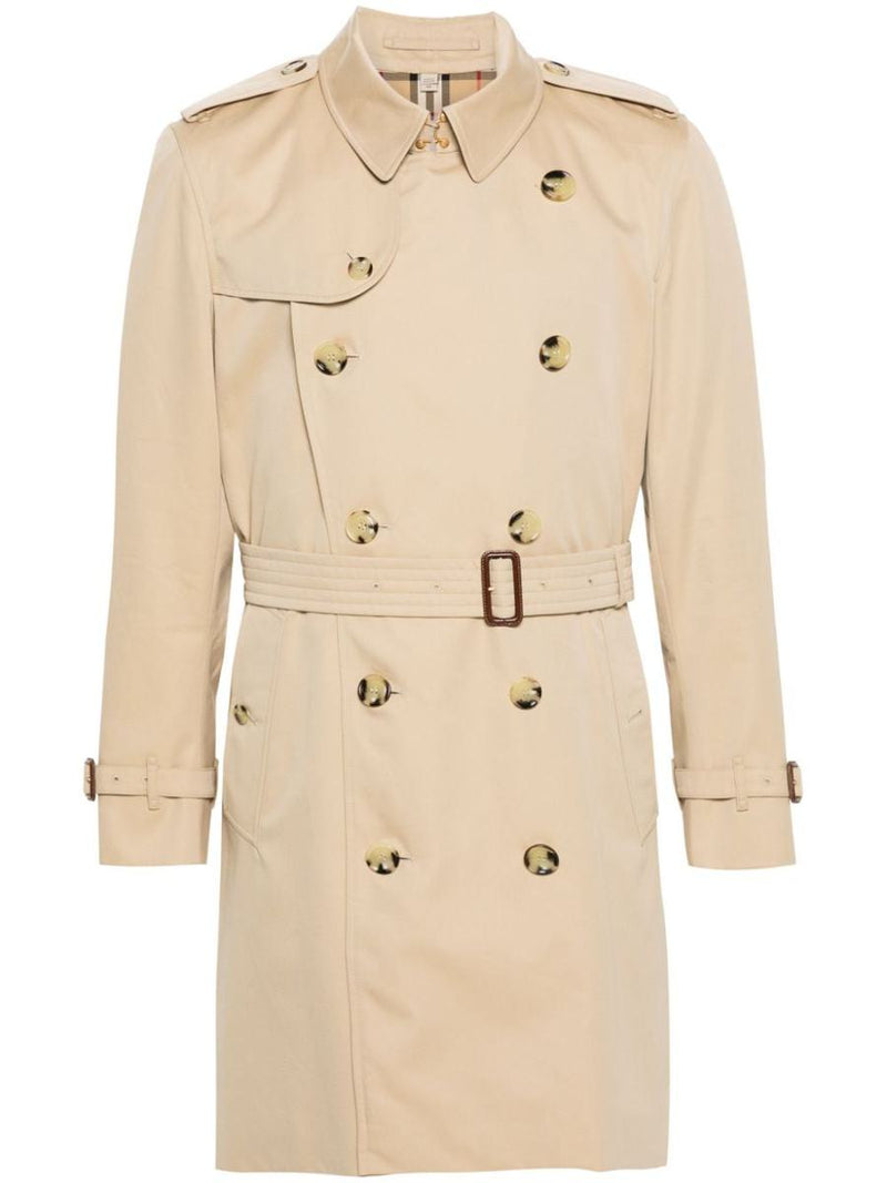 Burberry Double-Breasted Cotton Trench Coat