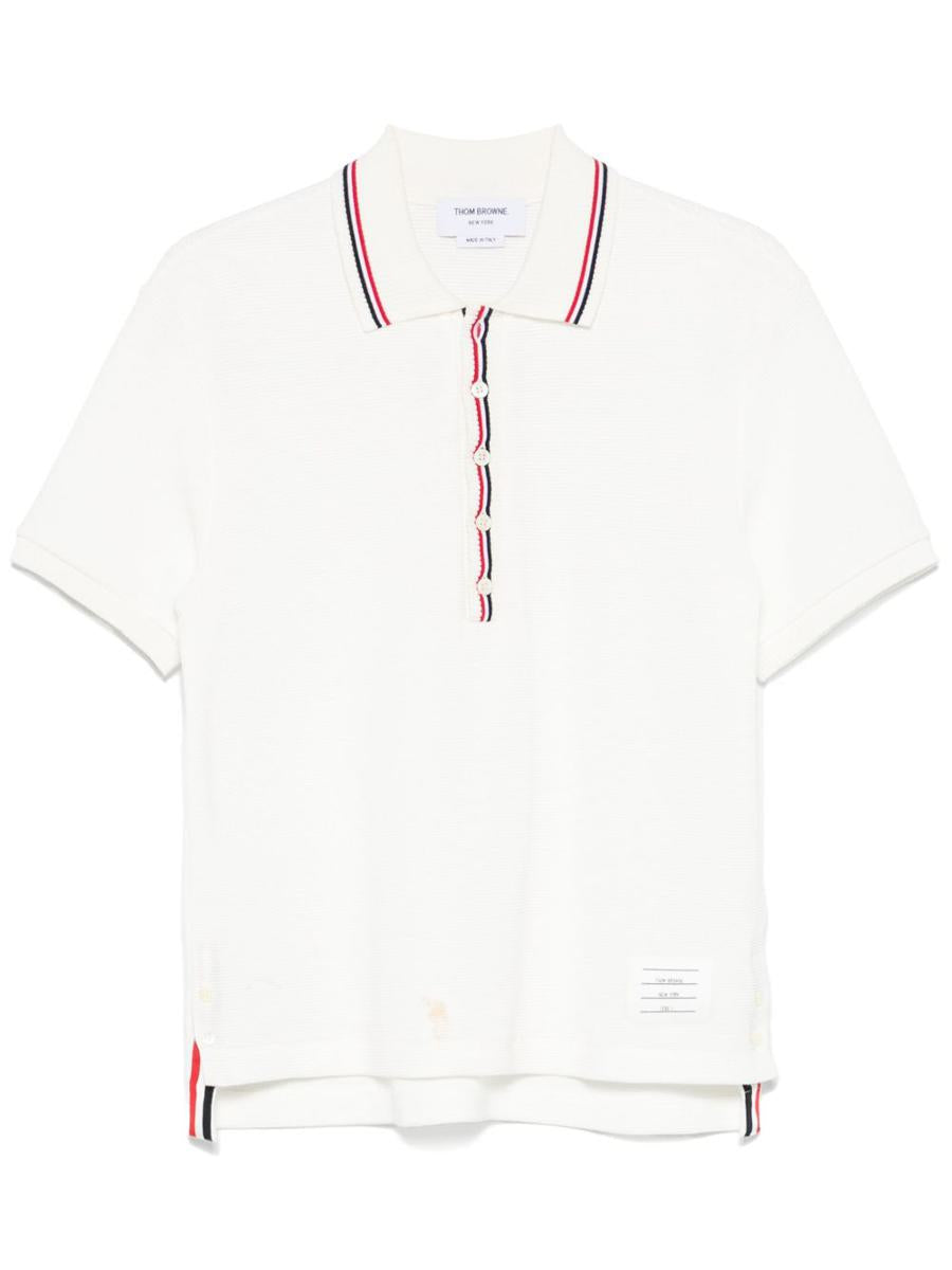 Thom Browne Rwb Cotton Polo Shirt
