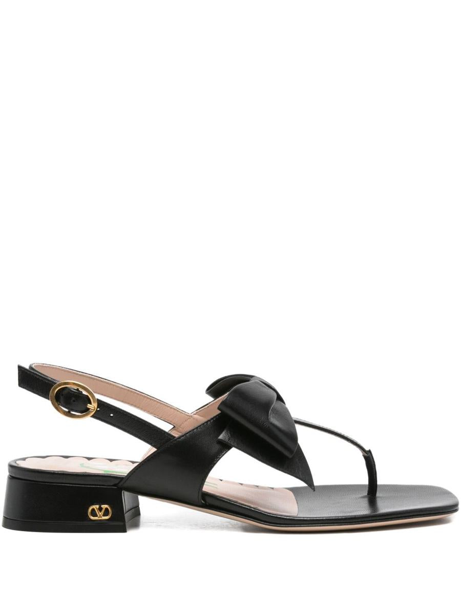 Valentino Garavani Bowow Leather Thong Sandals