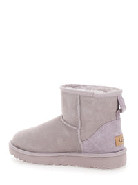 Light Gray 'Mini' Boots In Suede Woman