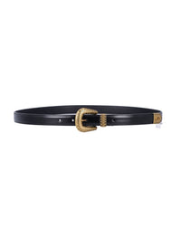 Valentino Garavani Vlogo Signature Brushed Calfskin Belt