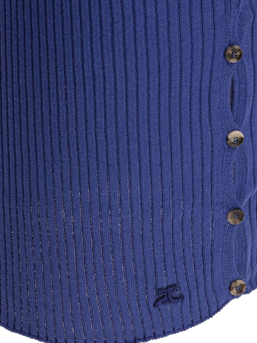 Courrèges Cotton And Wool Pencil Skirt