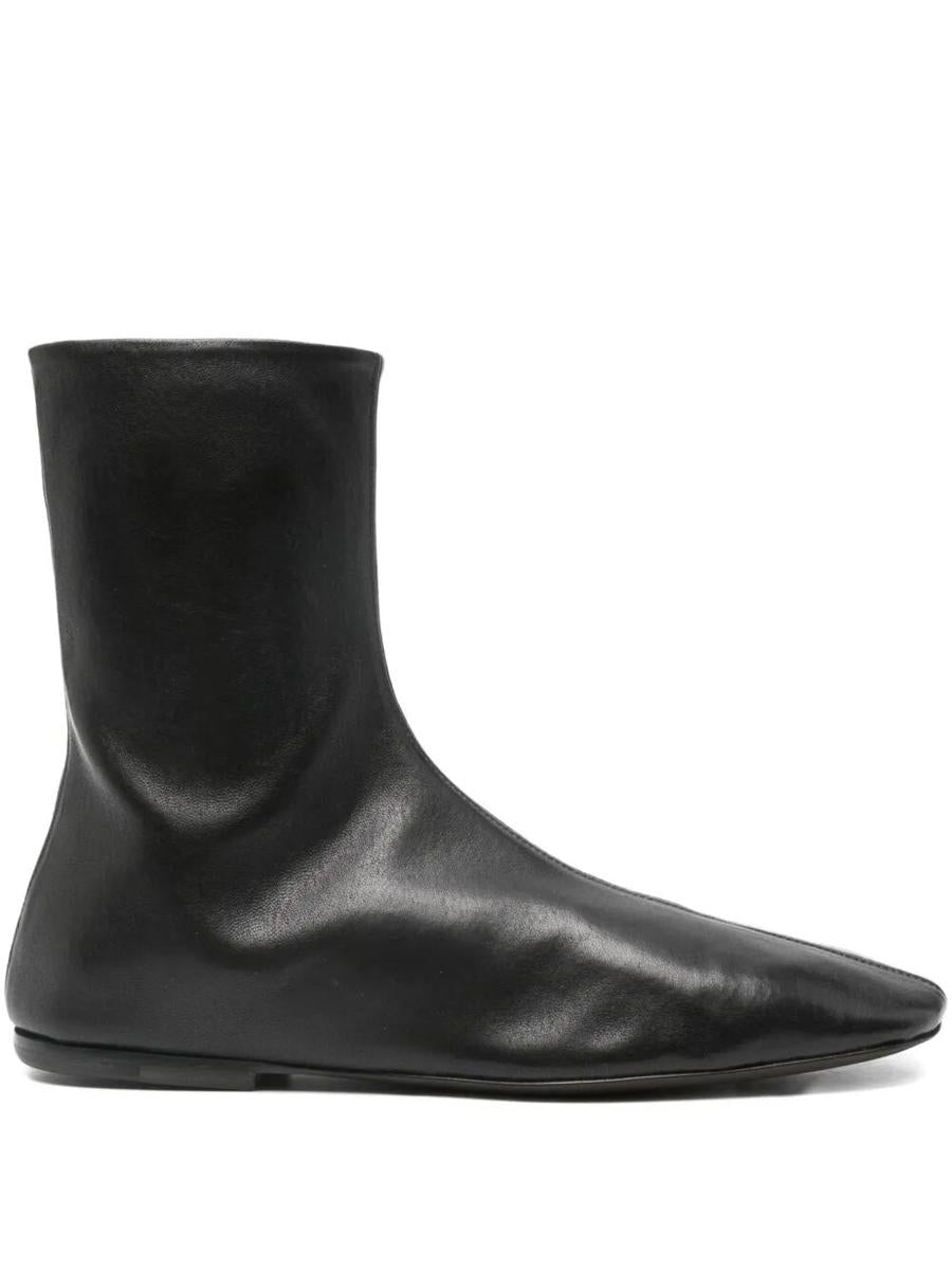 Dries Van Noten Leather Sock Booties Shoes