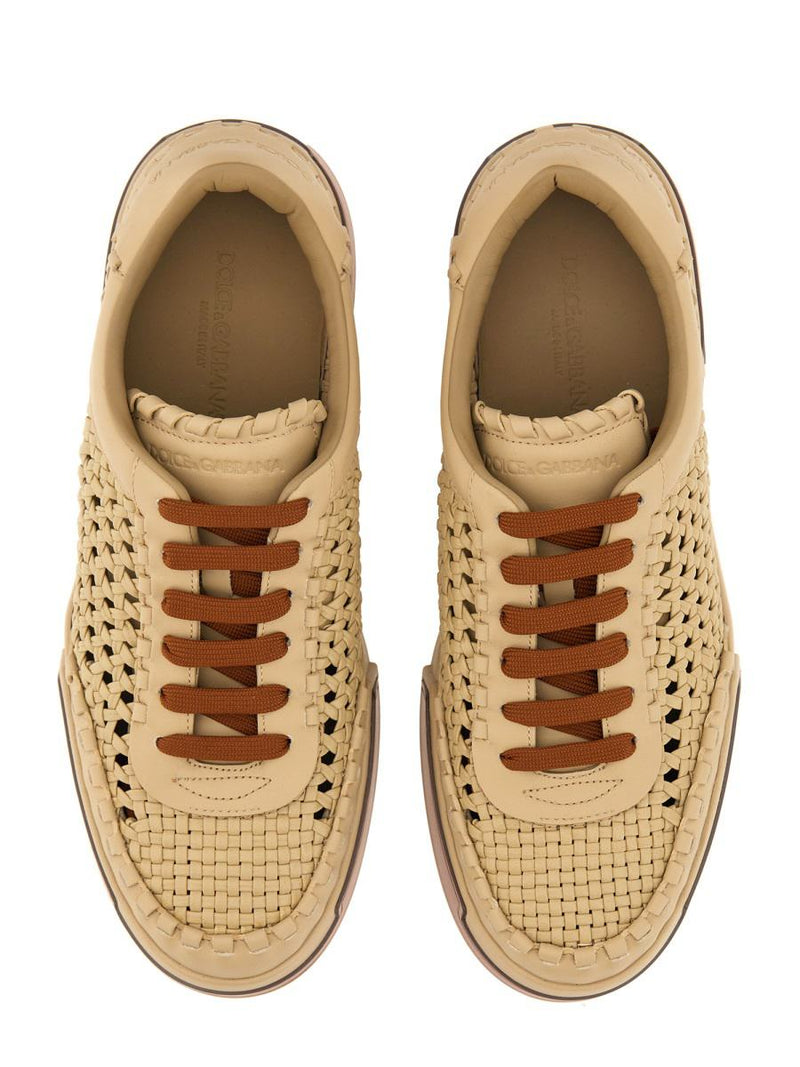 Dolce & Gabbana Woven Portofino Sneaker
