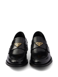Prada Brushed Leather Loafers