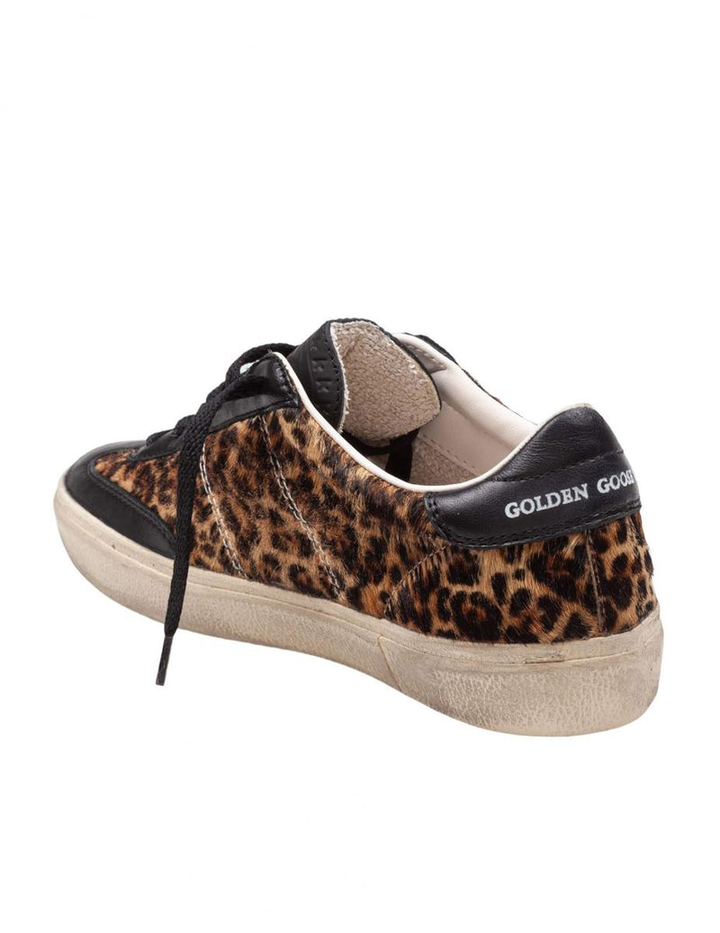 Golden Goose Ponyskin Sneakers With Leopard Print