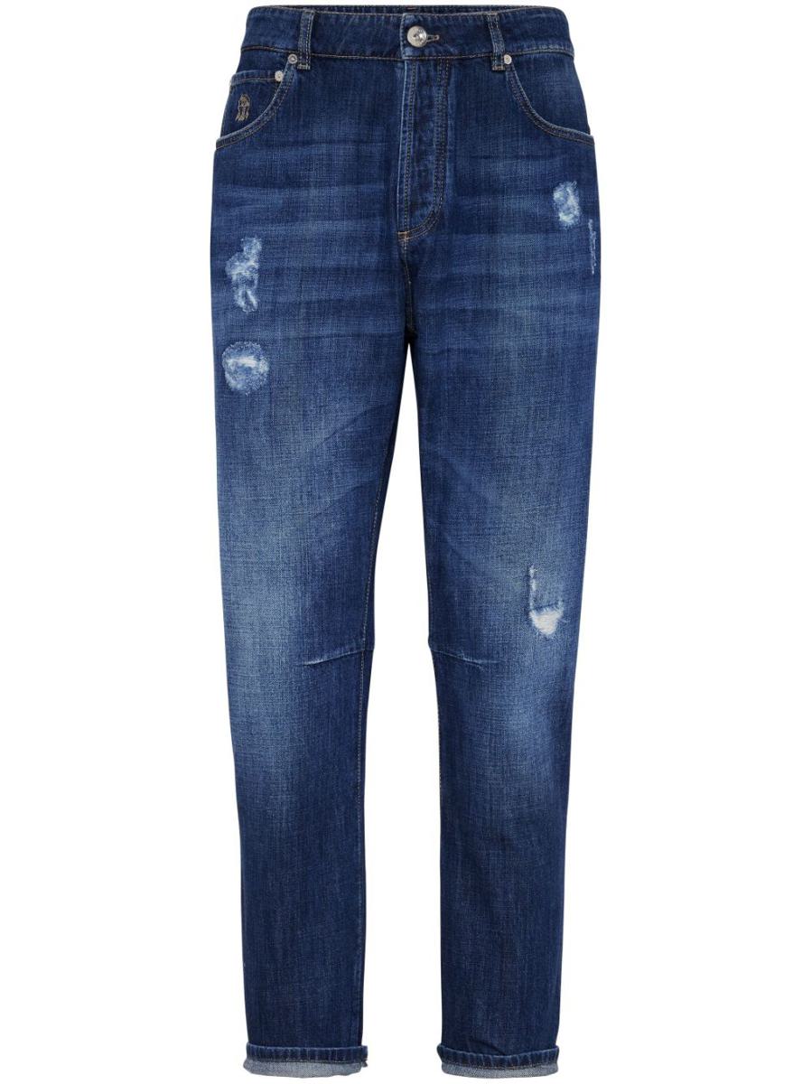 Brunello Cucinelli Denim Jeans With Tears