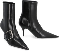 Balenciaga Knife 80 Leather Ankle Boots