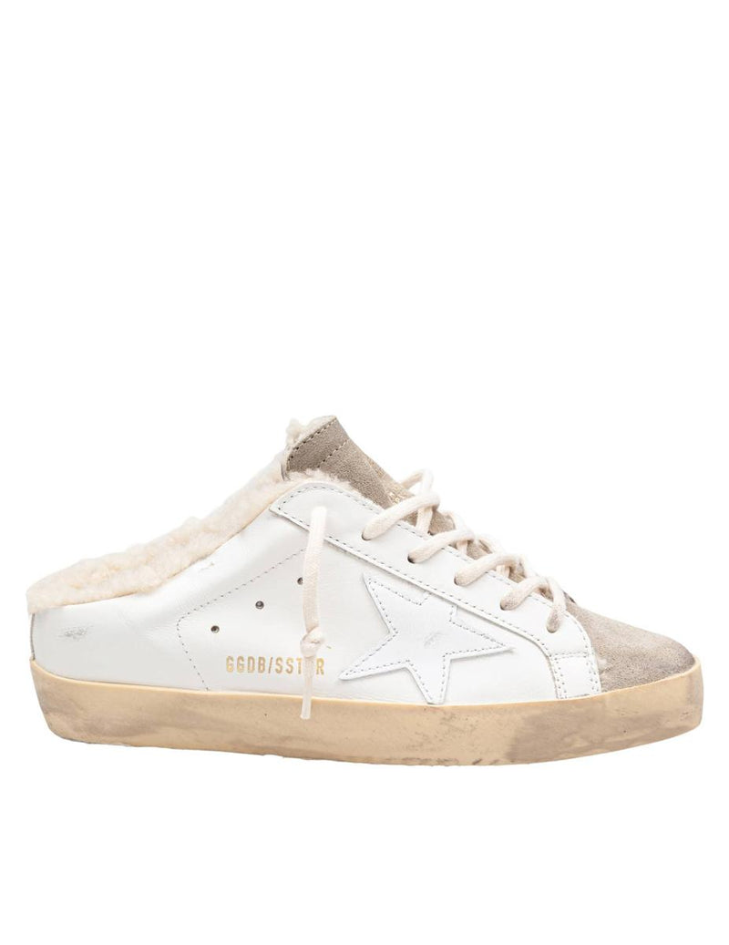 Golden Goose Leather And Suede Sabot