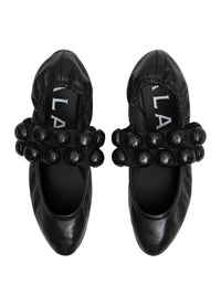 Alaïa Sphere Ballet Flats In Patent Leather Shoes