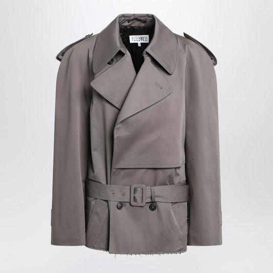 MM6 Maison Margiela Short Double-Breasted Trench Coat