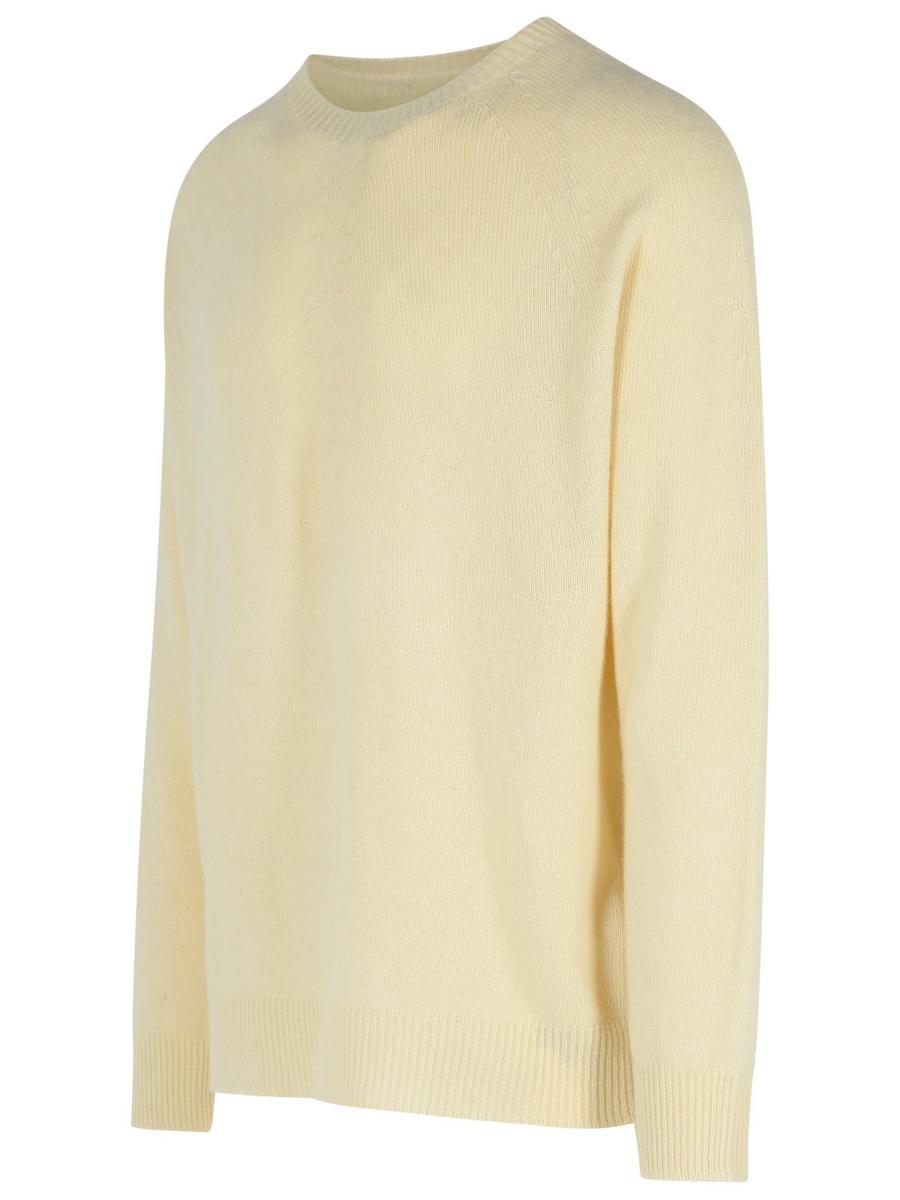 Jil Sander Ivory Virgin Wool Blend Sweater