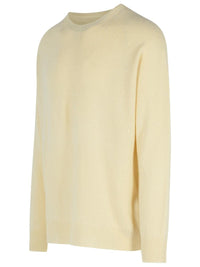 Jil Sander Ivory Virgin Wool Blend Sweater