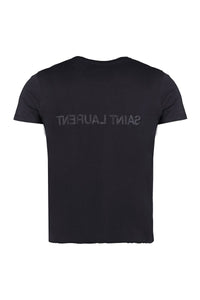 Saint Laurent Logo Cotton T-Shirt